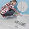 250 Pack Double-Headed Skirting Nails With Sleeve Tool - Double Sided Nails for Wood, Traceless Invisible Screws Seamless Solid Wood Baseboard