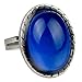 Jude Jewelers Adjustable Color Changing Mood Ring Inspirational Mystique Marble (Oval Shape, Adjustable)