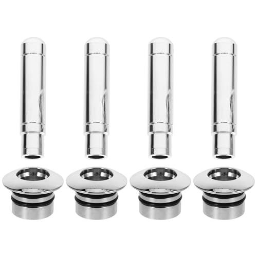 Perillas de cerradura de aluminio resistente a la oxidación, 4 piezas de alta durabilidad para coche