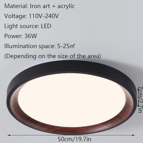 Plafonnier de chambre à coucher anti-fatigue oculaire LED