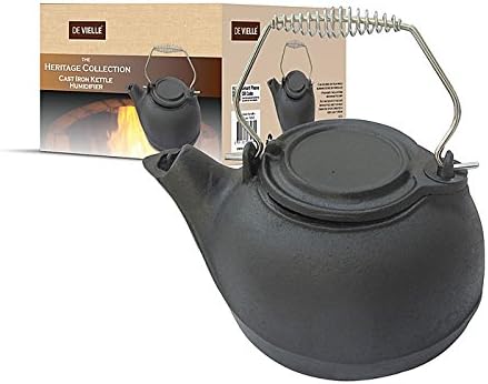 Wolds Collection Cast Iron Kettle, Black, Diameter 19 cm