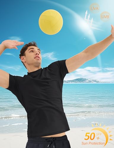 MAGCOMSEN Men's Rash Guard Swim Shirts UPF 50+ Sun Protection Quick Dry Fishing Water Shirts2