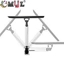 myl 6 Way Swivel Tilt 180 Degree Rotate Gas Strut Flexi Mount for LED LCD TV (F400, Silver) gallery image