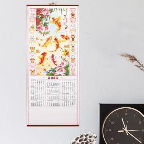 Chinese-Wall-Scroll-Calendar-2025-Wall-Calendar-Year-of-The-Snake-Calendar-Fengshui-Calendar-for-Lunar-New-Year-A