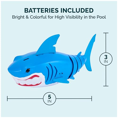 SwimWays Rainbow Reef Shark Toy, Finn Diesel Kids Shark Pool Toy and Swimming Accessory, Self-Activated Water Toys, Learn to Swim Pool Toys for Kids Ages 5 & Up (Batteries Included) by SwimWays - Image 5