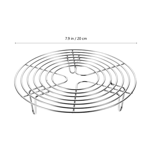 Kichvoe Rack de Cesta de Vapor de Aço Inoxidável Trivet Stand Stand Stand Duty Redou Vaporer Rack Ra