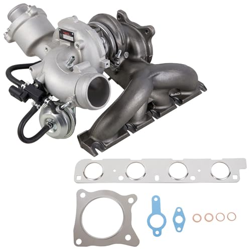 Discolored Pipe on Turbocharger - 2013-2018 Audi 6 Stigan Turbo Turbocharger & Gaskets For Audi A4 A5 A6 Q5 Allroad 2.0T w/Engine Code CAEB - Stigan 842-0079 New