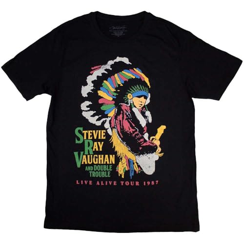 Photo de Rock Off officially licensed products Stevie Ray Vaughan Double Trouble T Shirt Size XL