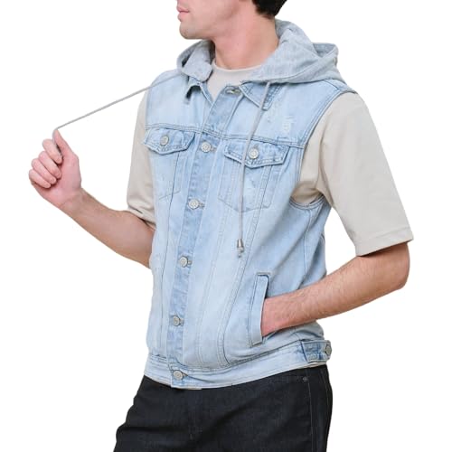Image of VICTORIOUS Rocker Denim Jean Vest Jacket