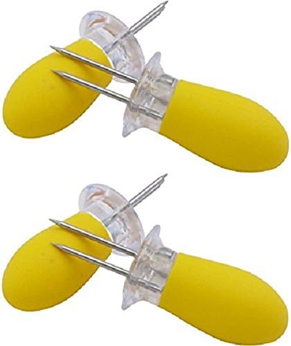 homiez "Pixxi Corn On Cob Holder, Multi-Colour, 4-Piece