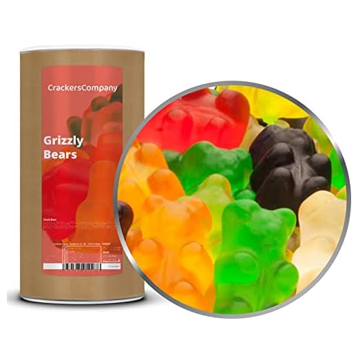 2 x 1.05kg Bunte Gummibären Gummibonbon Gummibärchen bunt aus süßem Gelee glutenfrei laktosefrei