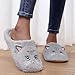 Imagen de Generisch 2026 Zapatillas de mujer mullidas cómodas con estampado de gatos lindos puntera abierta plana para interior para mujer zapatos de invierno acogedores