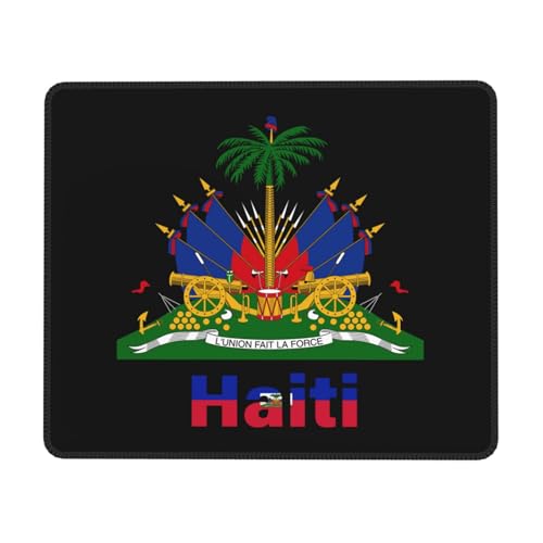 Tapis De Souris Emblème National D'Haïti Mousepad Antidérapante sous-Main Portable Accessoires De Jeu pour Travail Gaming Ordinateur Portable XL