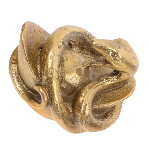 Figurine de serpent en laiton déco créative pour sublimer une bibliothèque de salon