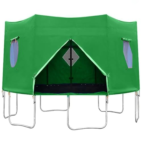 Housse d'ombrage pour trampoline pliable bâche de protection solaire vent imperméable