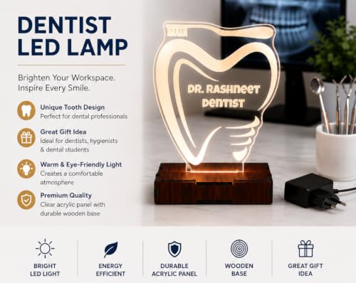 Image of DON'T JUDGE ME Doctor Lamp, Customised with Doctor's Name, Personalized Design, Gift for Doctors