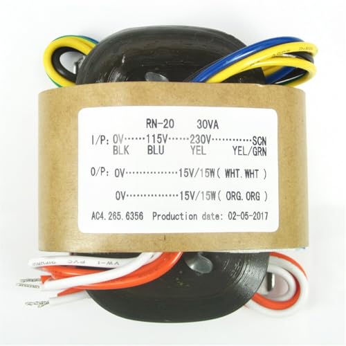 Transformateur R 30W double 15V idéal pour l'atelier électronique et les projets DIY