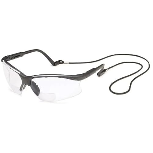 Gateway Safety 16MC10 Scorpion MAG - Gafas de seguridad, aumento de 1.0 dioptrías, lente transparente, marco negro