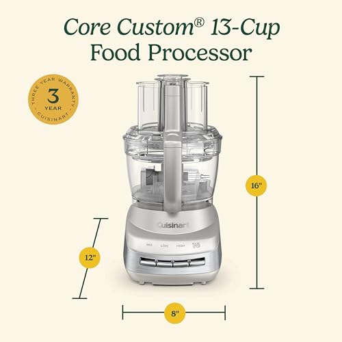 Cuisinart FP-130SS Core Custom 13-Cup Multifunctional Food Processor, Silver Sand - Image 4