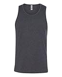 Next Level Men's Rib-Knit Sublimated Muscle Tank Top, Large, Charcoal