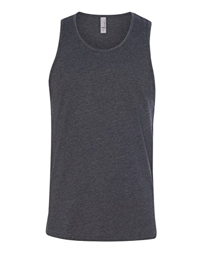 Next Level Men's Rib-Knit Sublimated Muscle Tank Top, Large, Charcoal