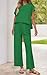 PRETTYGARDEN Women Two Piece Lounge Set 2025 Short Sleeve Tops And Drawstring Long Pants Tracksuits Casual Outfits (Green, X-Large)