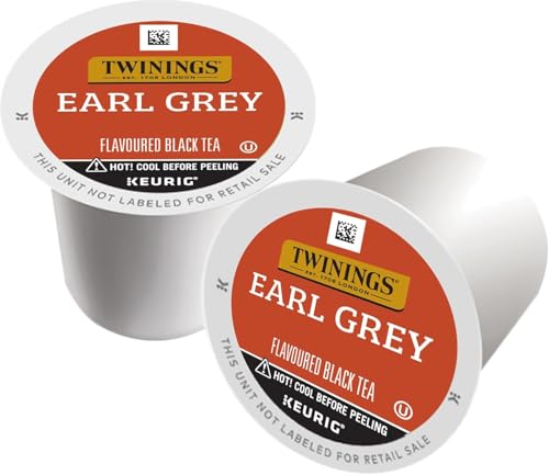 Twinings Earl Grey Black Tea K-Cup Pods (2-Pack, 48 Total)