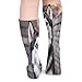 BTCOWZRV Husky Dog Winter Knee Socks for Men Women Fashion Comfortable Thigh-High Socks Warm Breathable Knee Stocking Suitable for Both Indoor Outdoor Activities.