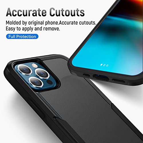 AIOVETEAB Designed for iPhone 13 Pro Max Case, Heavy Duty Shockproof Rugged Protective Bumper Cover for iPhone 13 Pro Max 6.7 Inch (Black) by AIOVETEAB - Used condition - Image 4