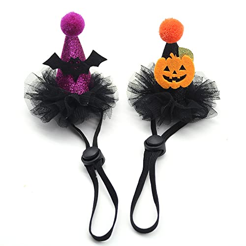 Sombrero para Mascotas de Halloween Accesorio para la Cabeza Cosplay para Cachorro y Gatito (2 Paquetes) Cover