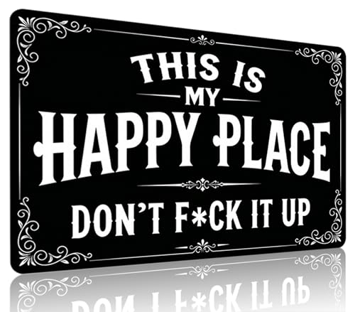 FunnySign Gardening Gifts This Is My Happy Place Vintage