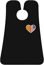 I Love America And Catalonia Men's Beard Bib Apron Waterproof Smooth Surface Beard Apron Durable Foldable Beard Hair Men's Gift