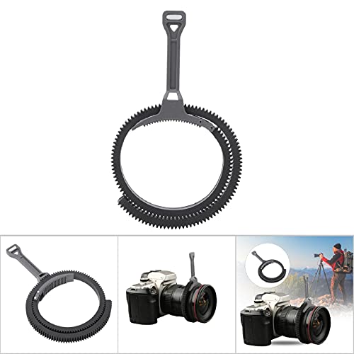 Zoom Follow Handle Lever for DSLR Camera with Gear, Flexible Drive Belt, (Grey)