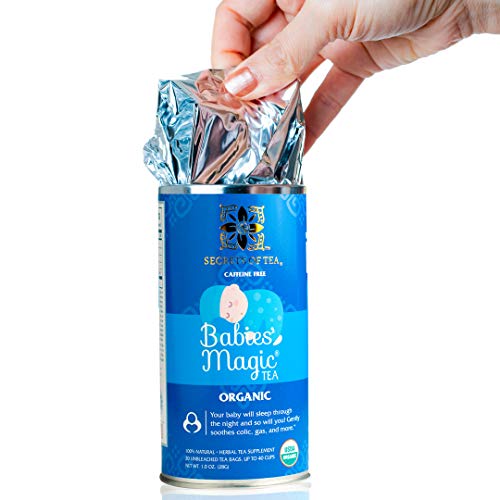 Secrets Of Tea Babies’ Magic Tea Colic Reliever, Gas, Acid Reflux Relief - Natural Usda Organic Caffeine-Free Colic Calm Tea For Babies And Newborns - 80 Servings - 20 Count(1 Pack) #TOP2