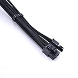 30CM GPU 8PIN Black Flexible Silicone Sleeve Modular Cable for RM650X/RM750X/RM850X/RM1000i