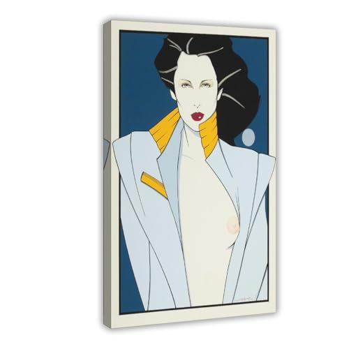 Impression sur toile decoration murale Patrick Nagel salon 30x45