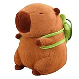 🦦【Anspruchsvolle Verarbeitung】Diese kleinen Schildkröten Capybara Geschenke sind superweich und kuschelig. Kleine Schildkröte auf dem Rücken, die Details wie Augen, Nase und Mund sind sorgfältig genäht und sicher für Kinder, sodass sie jederzeit sicher spielen können. Es verfügt außerde über ein lichtbeständiges Material, das sich nicht so leicht verformt oder beschädigt.