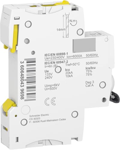 Schneider Electric Leitungsschutzschalter Acti9 iC60N, A9F03116 – Ansicht 5
