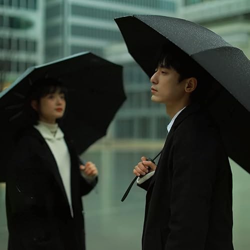 NW 1776 Guarda-chuva dobrável reverso para sol e chuva, guarda-chuva de negócios com design simples