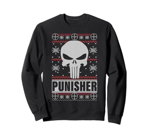 Marvel Punisher Skull Ugly Christmas Sweatshirt