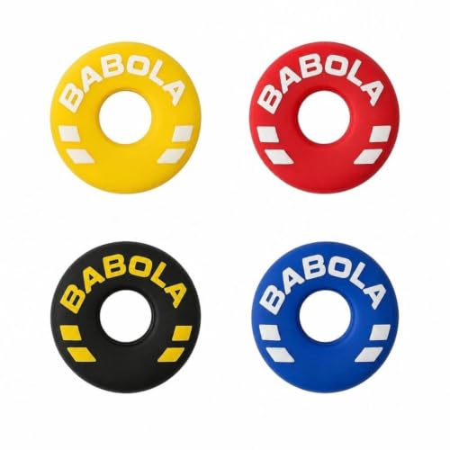 4 Piece Tennis Racket Dampeners, Tyre-Shaped Silicone, Multicolour