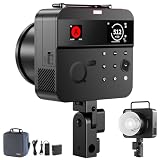NEEWER Q4PRO 400W 2,4G TTL Outdoor Studio Flaschenstrobe, kompatibel mit Godox, Steuerung per App, 1/8000 HSS 6000K 2800mAh Dual Screen Monolight, Bowens Anschluss, 0,01–1s Ladezeit,30W Einstelllampe