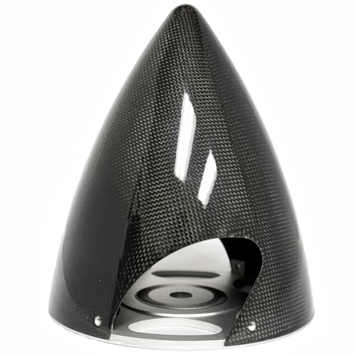 XOAR RC Carbon Fiber Spinner for 2-Blade Propeller Gas Fixed-Wing Model Airplanes (6 Inch, Tractor Wide Slot)…