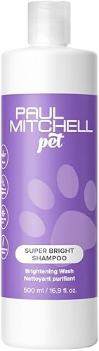 Paul Mitchell Pet Super Bright Shampoo, Brightening Wash, Whitening Dog Shampoo, 16.9 fl. Oz