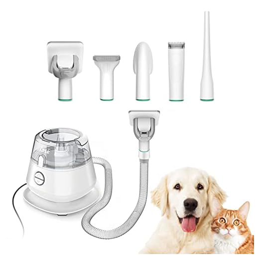 INSE P20 Pro Dog Grooming Kit, Low Noise Dog Grooming Clippers, Professional Pet Grooming Vacuum with Powerful Suction, 5 Pet Grooming Tools,1.2L Dust Box, for Shedding Thick & Thin Dogs Cats Pet Hair