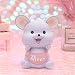 Produktbild HIL Cartoon-Ratte Piggy Bank, Neue Merkwürdige Dekoration Zodiac Piggy Bank, Kreative Boy Girl Happy Ratte Spar Jar Resin Crafts, Studenten Geschenk Geburtstags-Geschenk, Blau,S