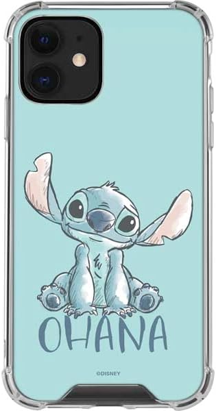 Skinit Clear Phone Case Compatible with iPhone 12 - Officially Licensed Disney Lilo and Stitch Stay Weird Design