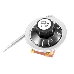 sourcing map NC AC 250 16A 30-85C Température Contrôle Interrupteur Capillaire Thermostat pour Four Réfrigérateur Chauffe-eau