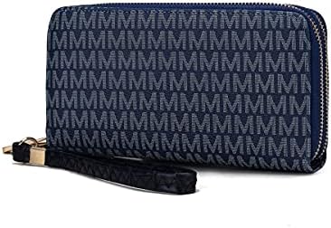 MKF Collection by Mia K. MKF-UM5570NV Noemy M Signature Wallet & Wristlet, Navy