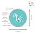 Andaz Press Personalized Chocolate Drop Labels Trio, Fits Kisses, Wedding, 216-Pack, Stickers Custom Made Any Name and Color